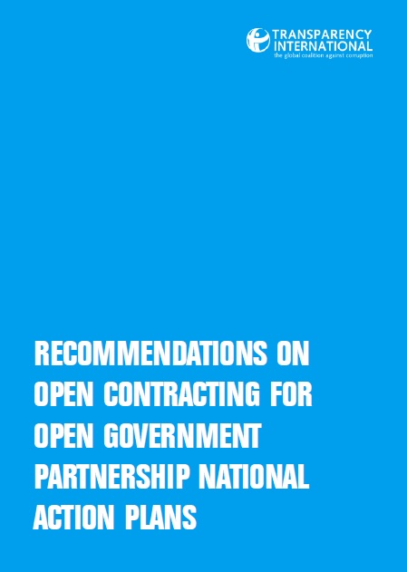 Recommendations on Open Contracting for Open Government Partnership National Action Plans (Transparency International, lipiec 2018)