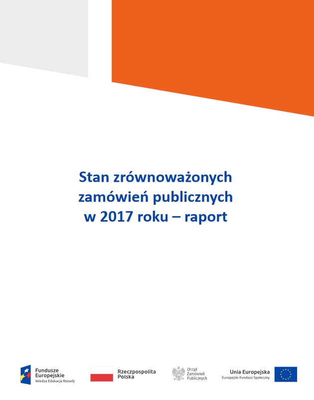 Raport „Stan zrównoważonych zamówień publicznych w 2017 roku”